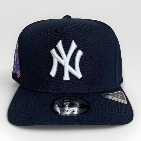 New Era NY Yankees 75th World Series 9Fifty A-Frame Men Snapback Navy Blue White - Picture 2 of 8